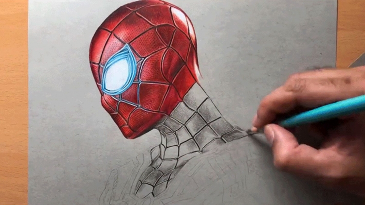 Как нарисовать железного человека паука