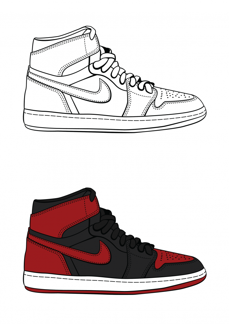 Nike Air Jordan 1 Sketch