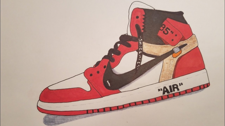 Jordan 1 drawing off White