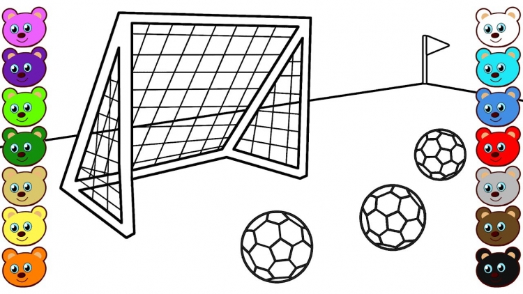 Как нарисовать футбольные ворота