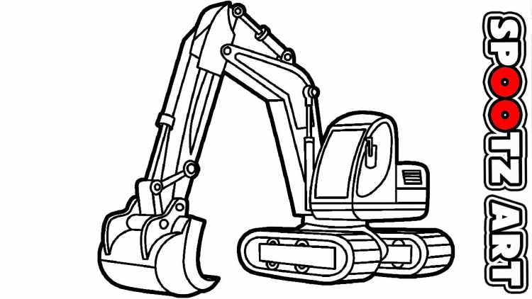 JCB 330 экскаватор раскраска