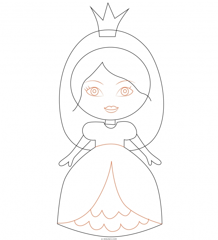 Как нарисовать принцессу легко