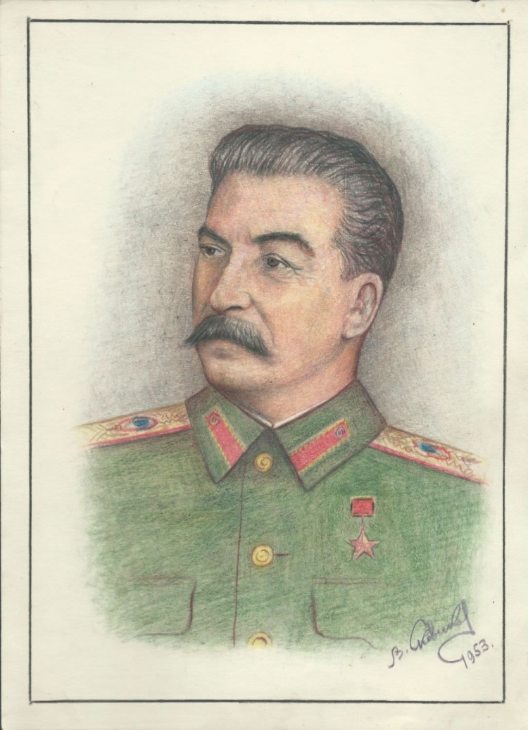 Сталин портрет с натуры