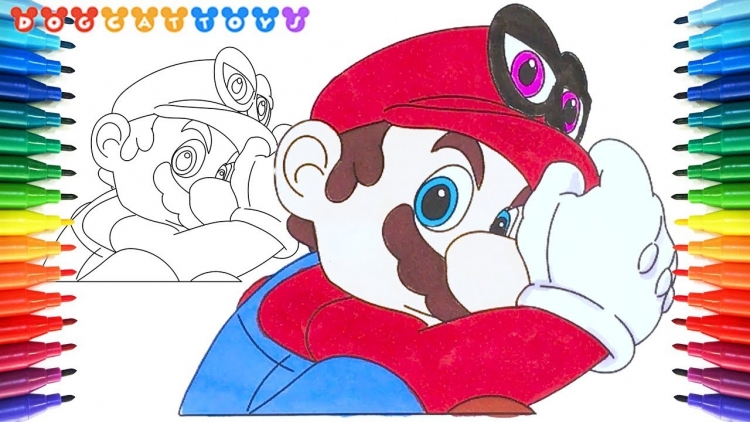 Mario Odyssey раскраска
