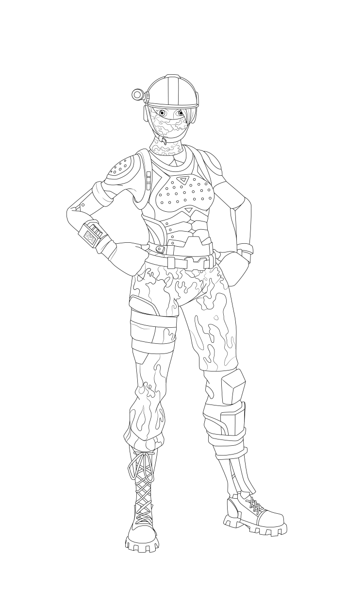 Раскраски ФОРТНАЙТ скины
