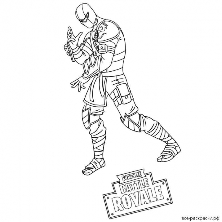 Раскраски для мальчиков Fortnite
