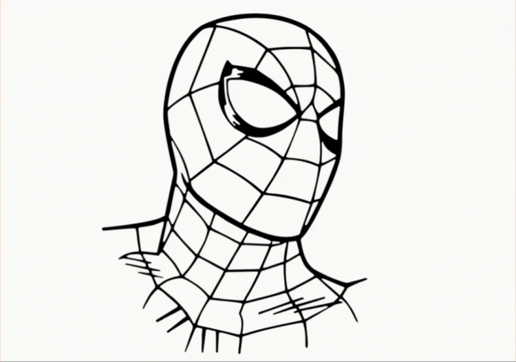Как нарисовать лицо человека паука