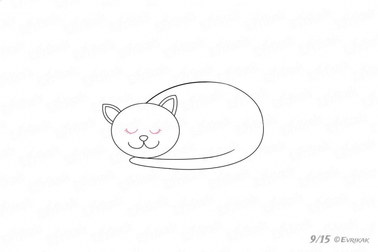 Котенок живопись