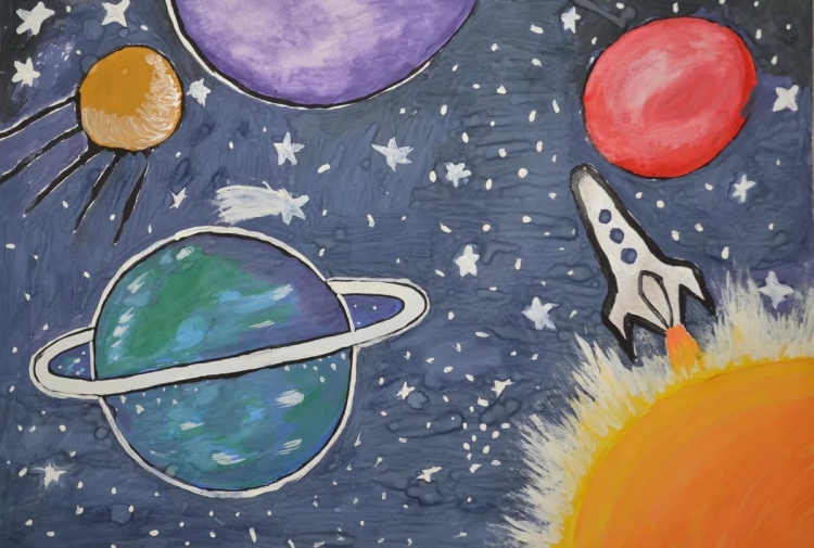 Рисунок на тему космос
