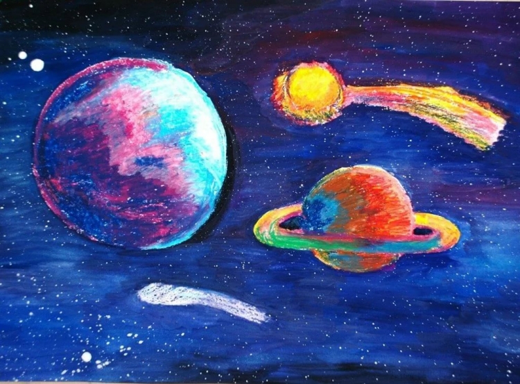 Рисование космос