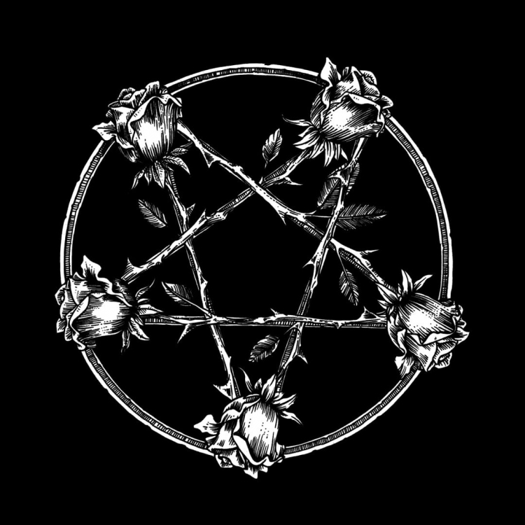 Тату пентаграмма Wicca