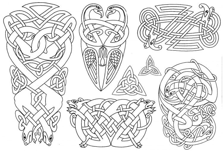 Эскизы скандинавских татуировок