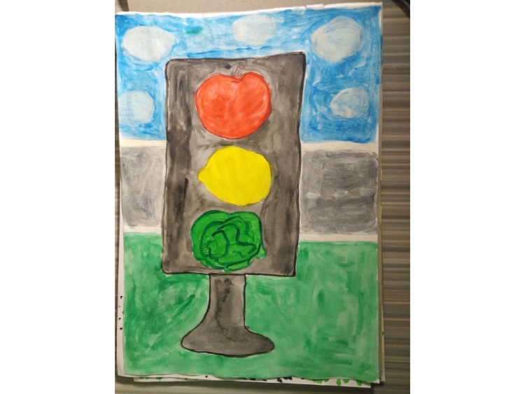 Как нарисовать светофор для детей