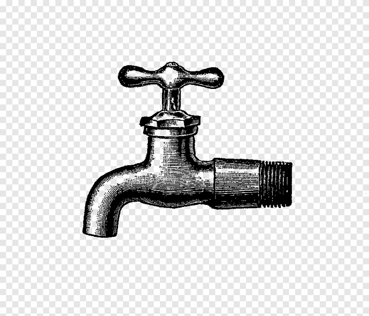 Водопроводный кран силуэт