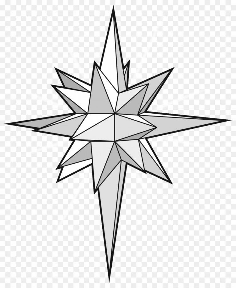 Вифлеемская звезда как нарисовать