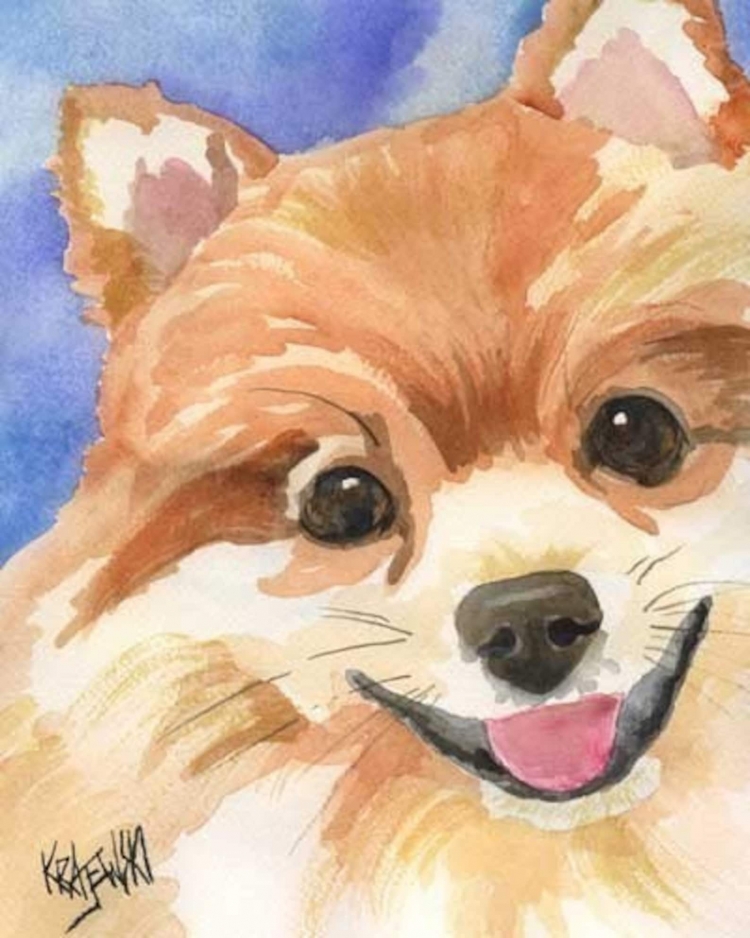 Как нарисовать собаку акварелью