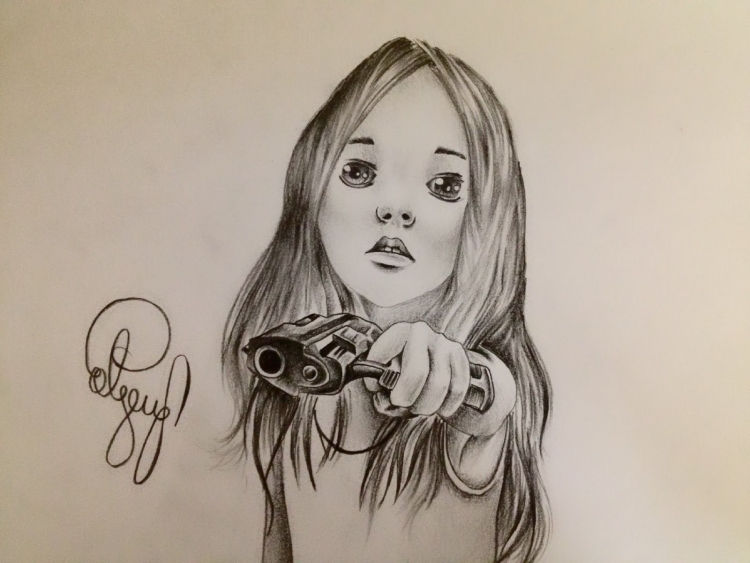 Девушка рисунок