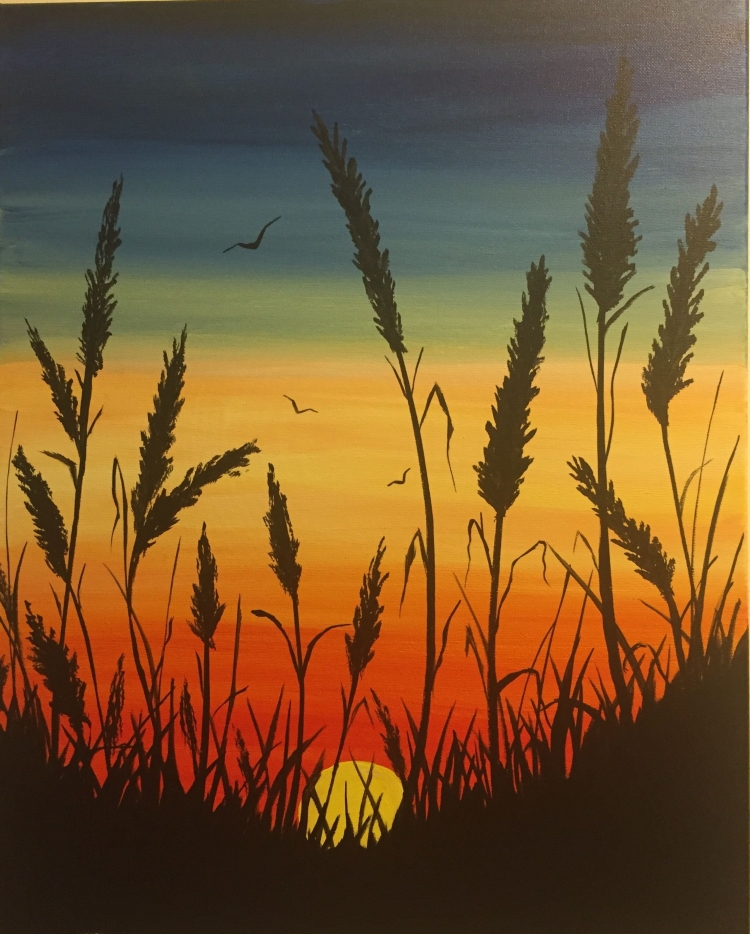 Как нарисовать пшеничное поле
