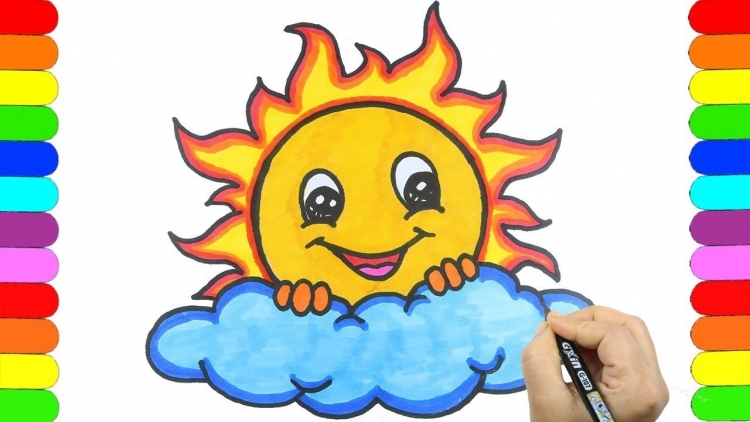 Как красиво нарисовать солнышко