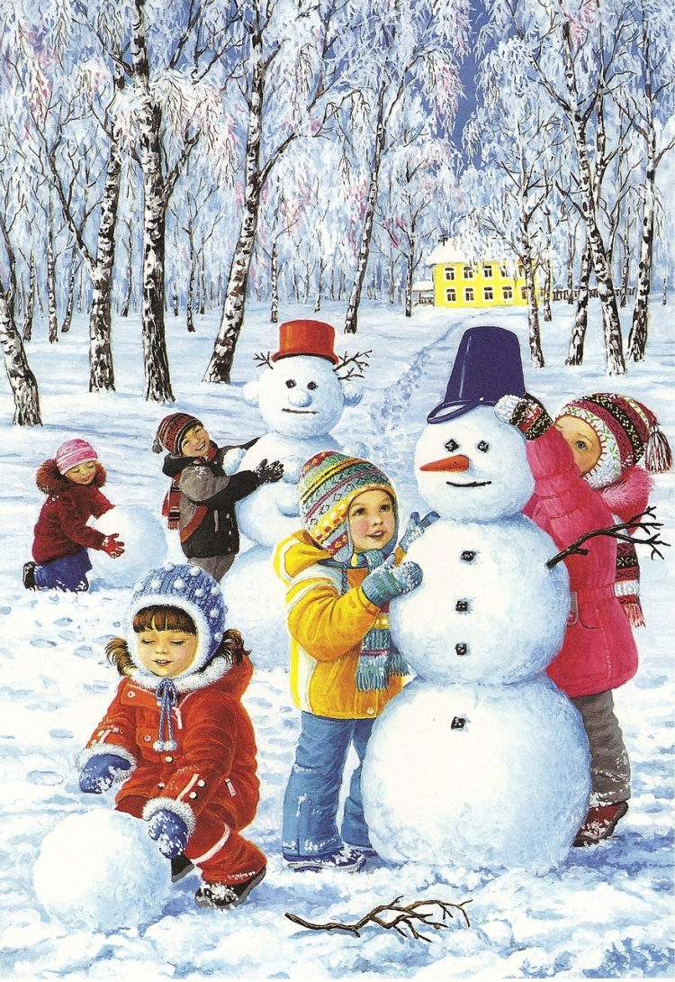 Картинки на тему зима для детского сада
