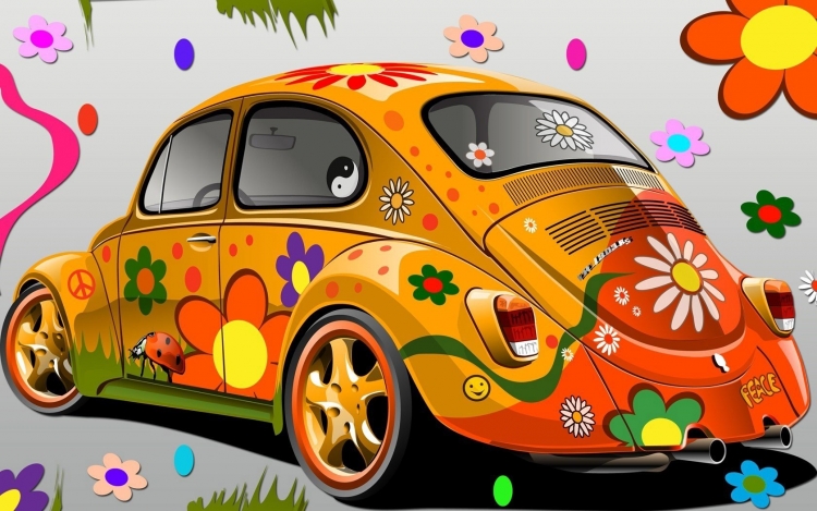 Фольксваген Жук Flower Power