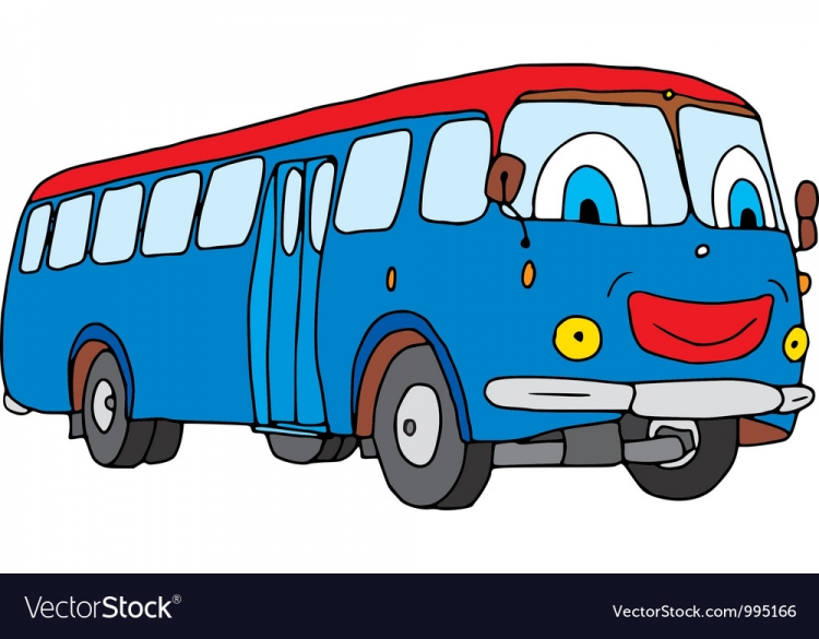 Синий автобус для детей