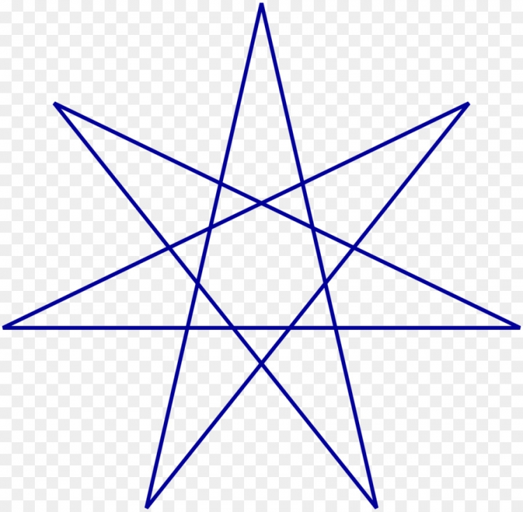 Как нарисовать семиконечную звезду