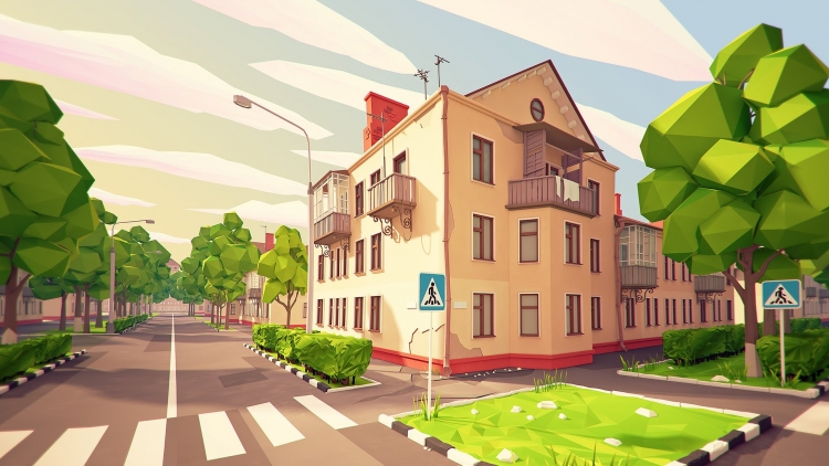 Мультяшный городок