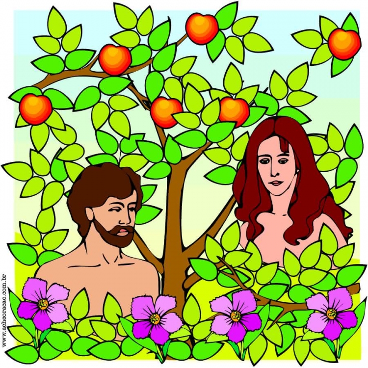 Адам и ева картинки для детей