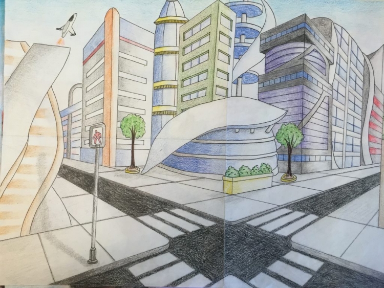 Эскиз города будущего