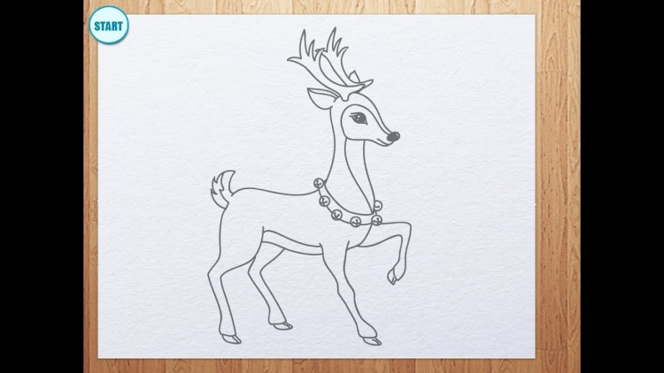Как нарисовать оленя из сказки серебряное копытце