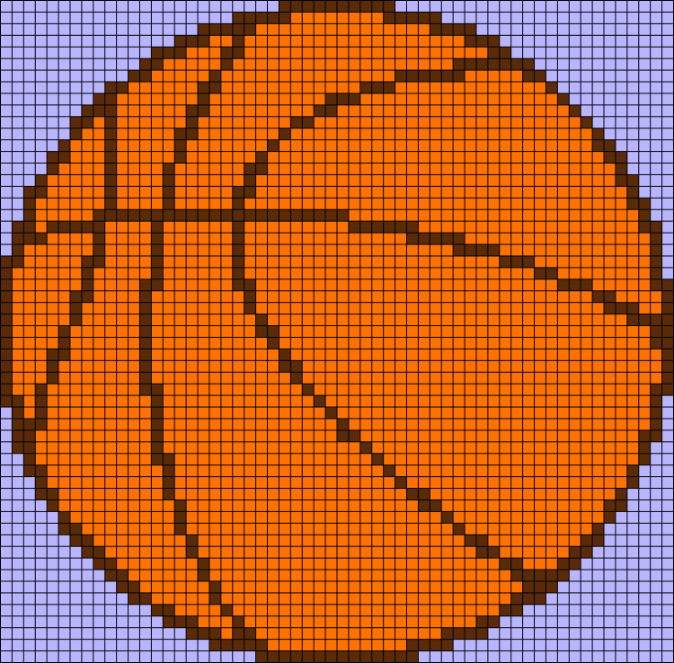 Мир клеточек. Рисование по клеткам. Вышивка крестом баскетбольный мяч. Фенечка баскетбольный мяч. Баскетбольный мяч по клеточкам.