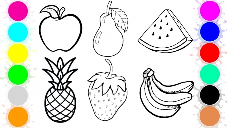 Как нарисовать фрукты и ягоды