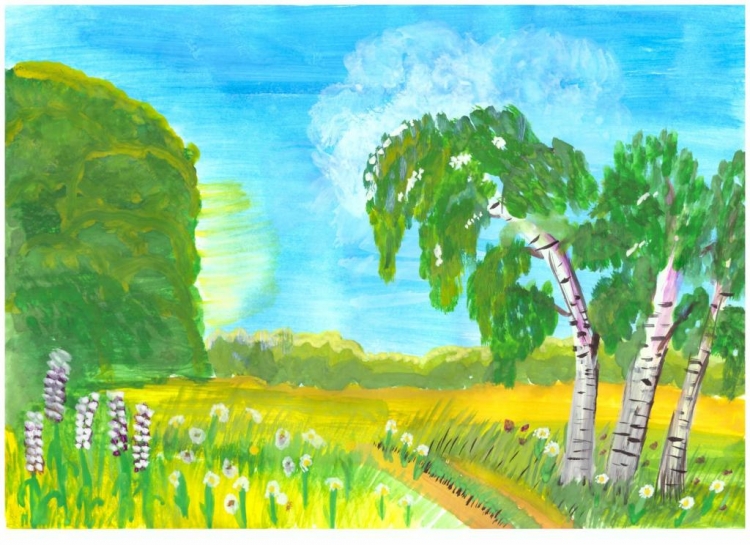 Рисунок на тему природа полярного края летом