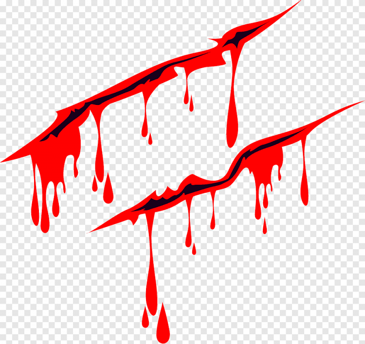 Как нарисовать потеки крови