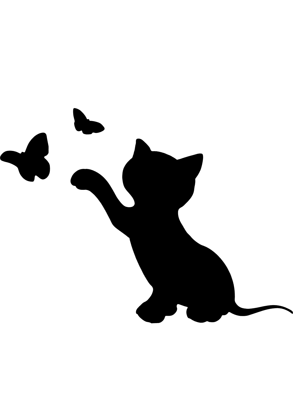 Шаблоны и трафарет кошек для вырезания из бумаги: скачать и распечатать