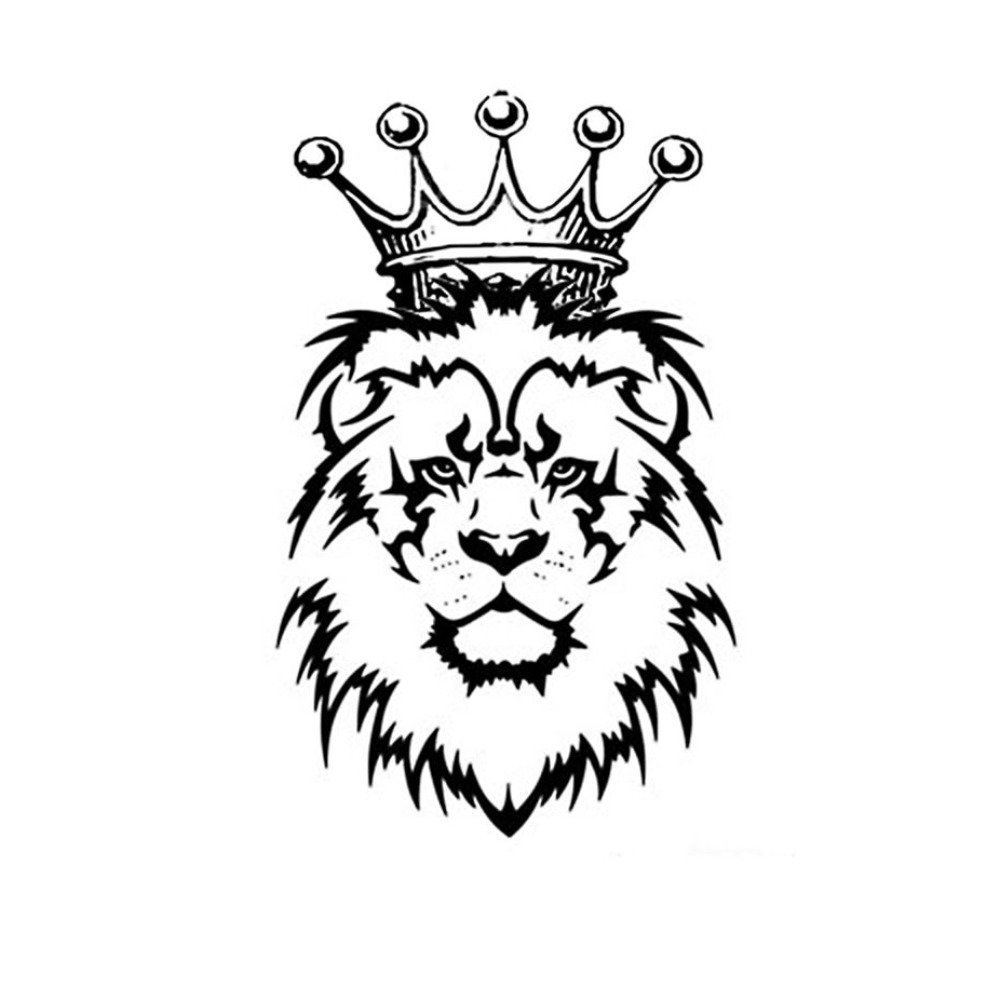Вафельная картинка Лев в короне