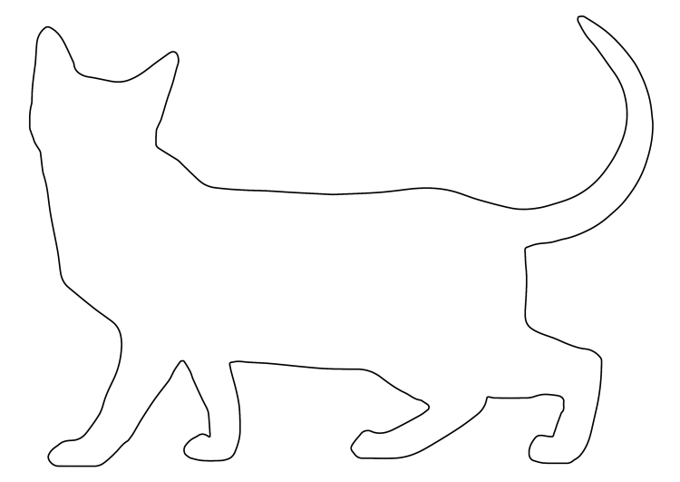 Трафареты котов для вырезания