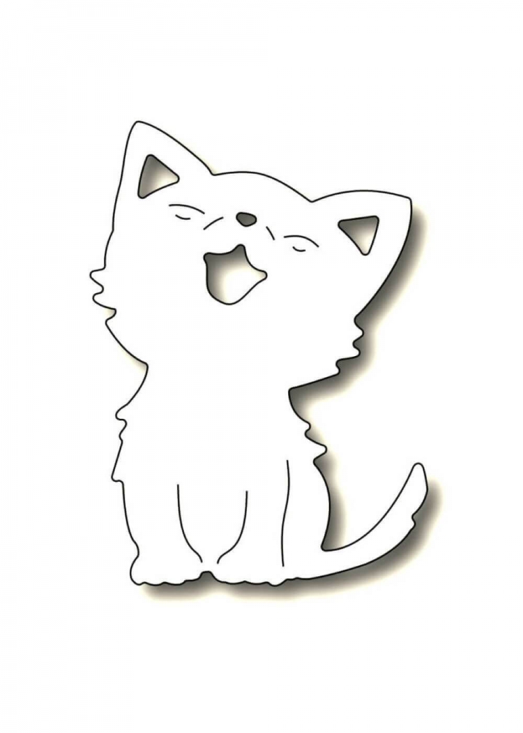 Трафарет кошки
