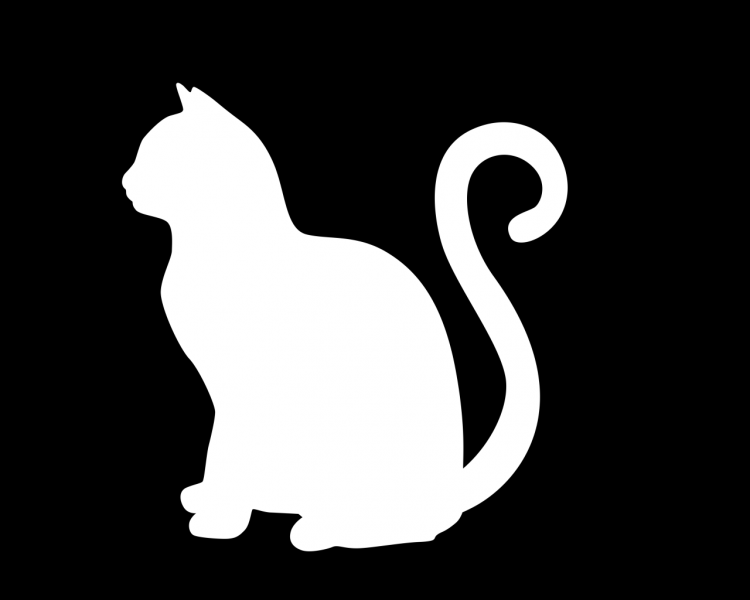 Трафарет котенка для вырезания