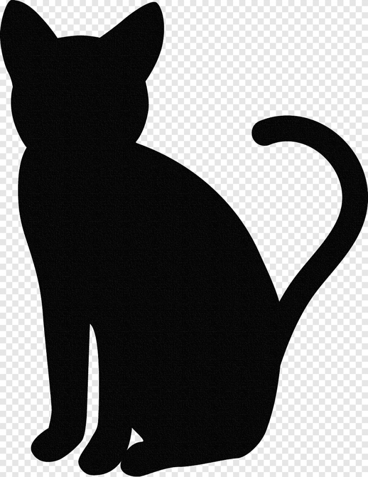 Трафарет кошки для аппликации