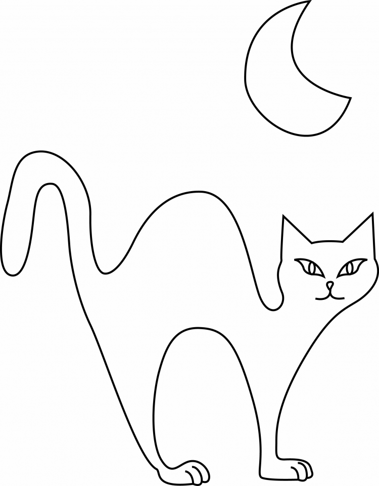 Трафарет кошки для вырезания