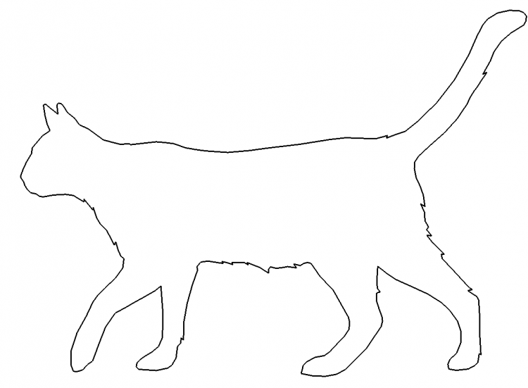 Силуэт кошки