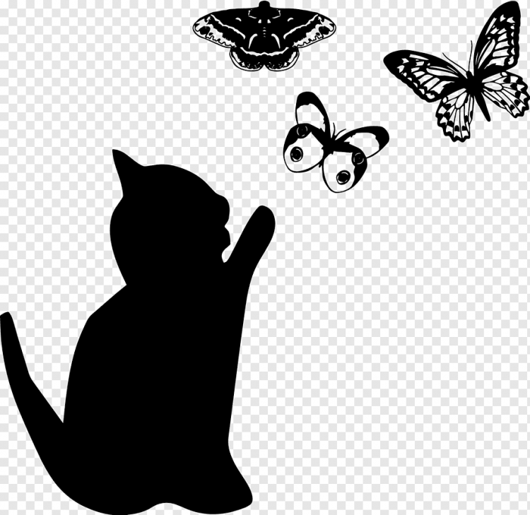 Трафарет кота для вырезания