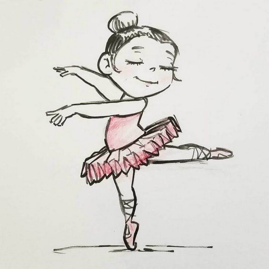 Рисунок детский балет - 82 фото