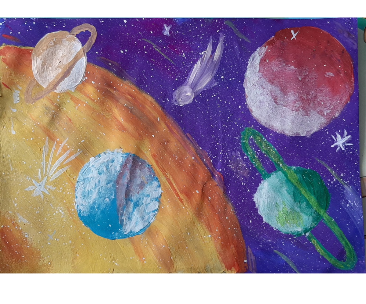 Рисуем космос с детьми 5 6. Космос рисунок красками детский. Детские рисунки про космос красками. Космос рисунки детей красками. Рисунок на тему космос красками.