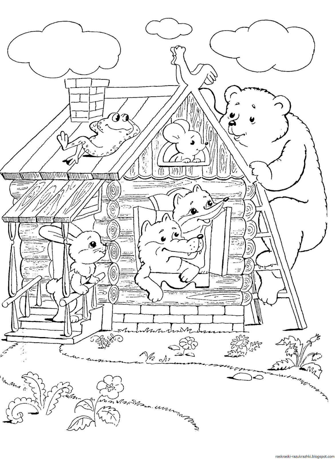Арты иллюстрация к сказке теремок (65 фото)
