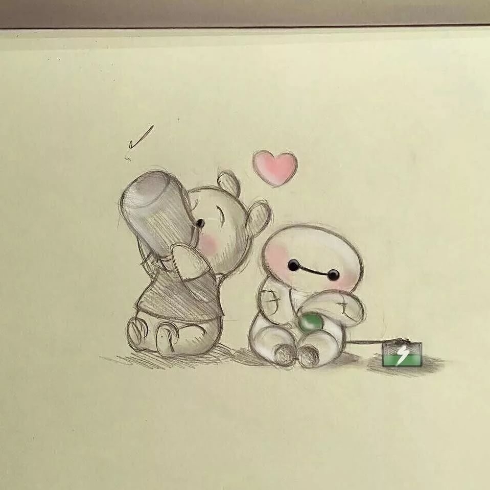 милые картинки для срисовки карандашом любовь