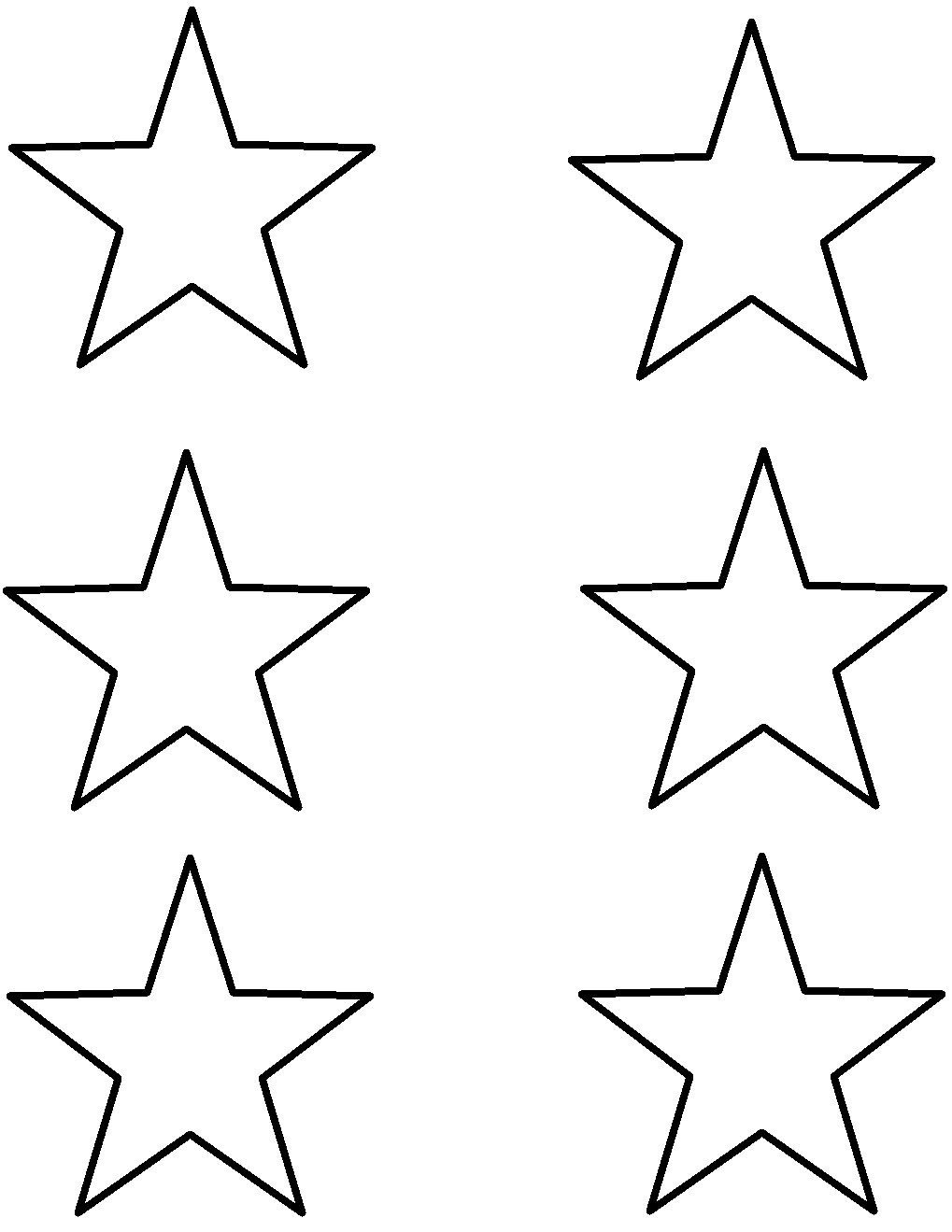 Рисунки и шаблоны звезды