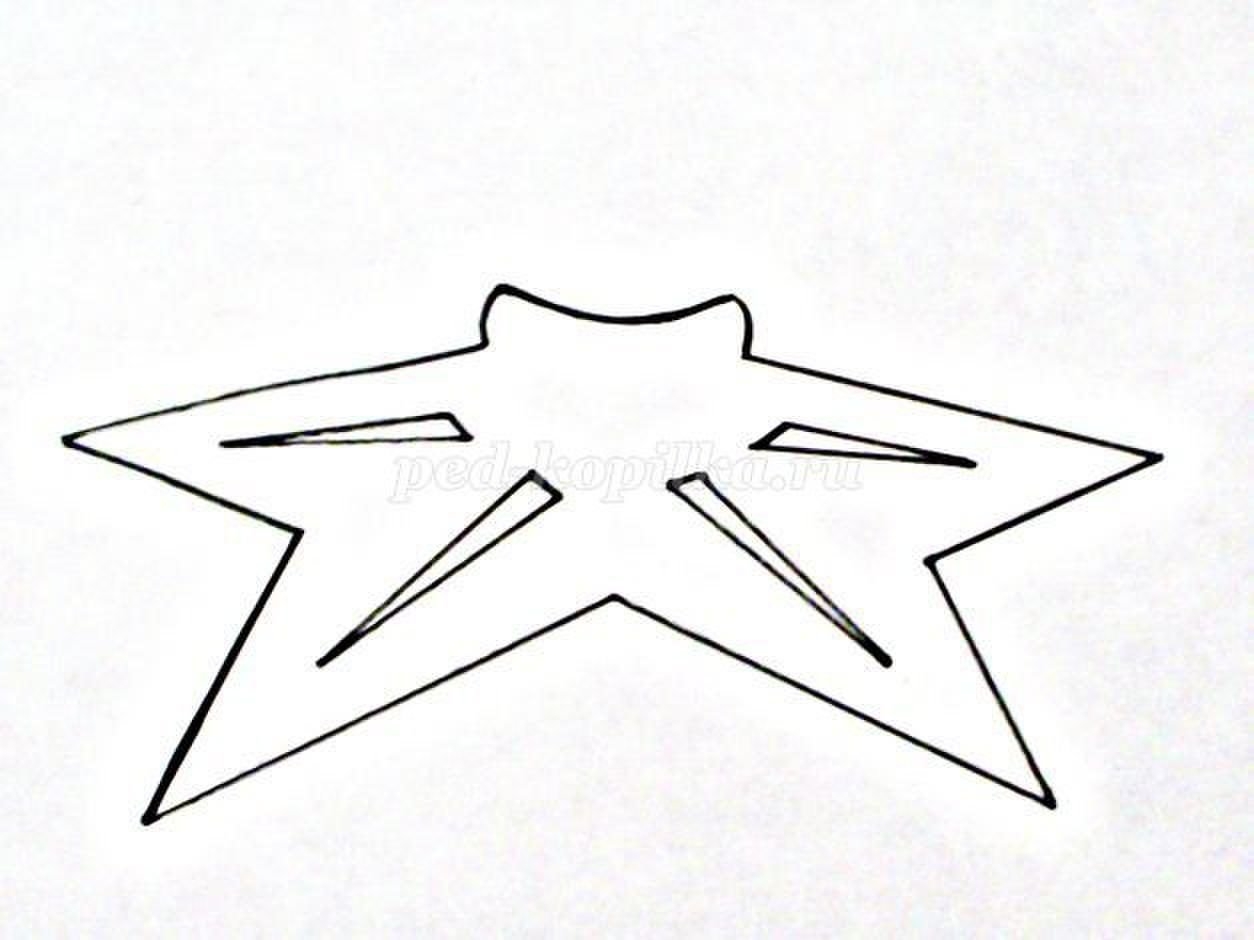Звезда шаблон для вырезания к 9
